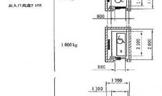 6人电梯尺寸标准 家用电梯尺寸一览表